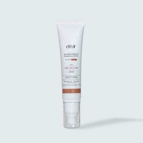 SUNSCREEN PROTECTOR SOLAR SPF 50 OSCURO ELIXIR BY LA MAGA PROTEGE